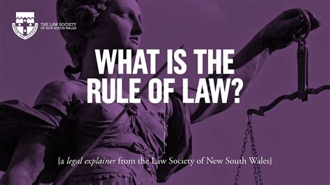What Is The Rule Of Law Youtube