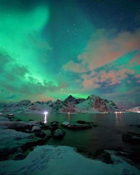 Northern Lights Lofoten Islands Norway 💚💚💚 Picture By