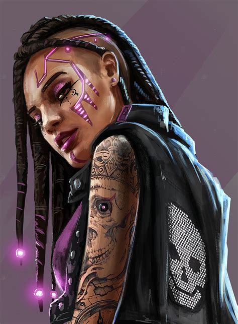 Artstation Punk Girl 1 Edward Barons Cyberpunk Girl Cyberpunk Character Cyberpunk Aesthetic