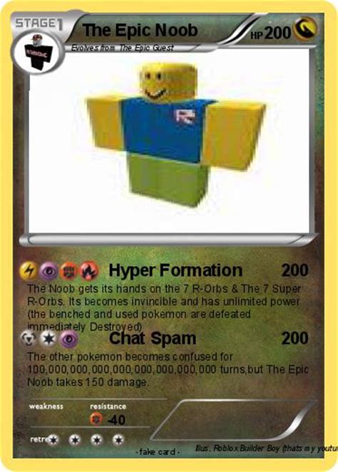 Pokémon The Epic Noob Hyper Formation My Pokemon Card