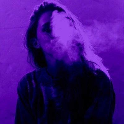 The pin, which has a pin description as follow: #aesthetic #purple #smoke #vape #girl #photography | Dark ...