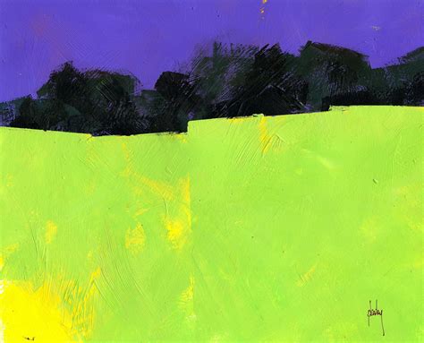 Simple Fields One Landscape Paintings Minimalist