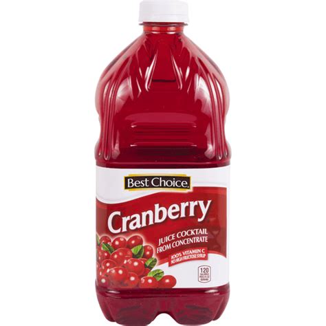 Best Choice Cranberry Juice Cocktail Juice Lemonade Priceless Foods