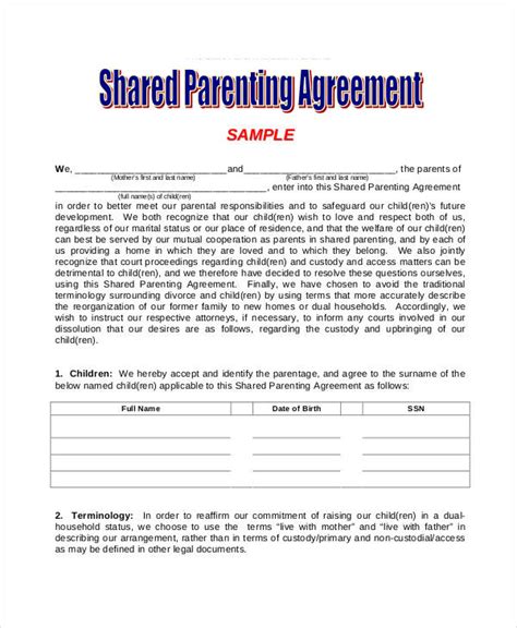 Parenting Agreement | gtld world congress