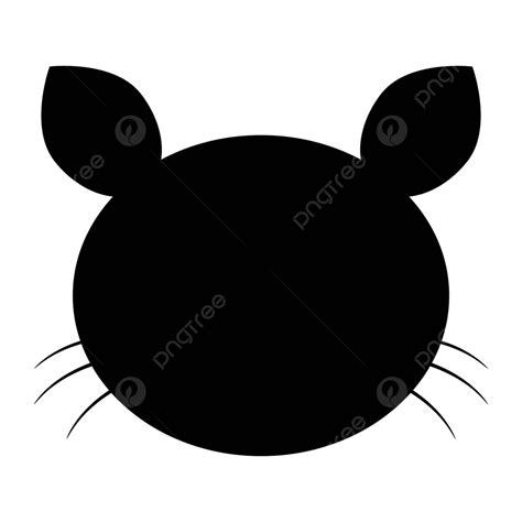 Icon Of A Black Cat Head Face Symbol Icon Vector Face Symbol Icon