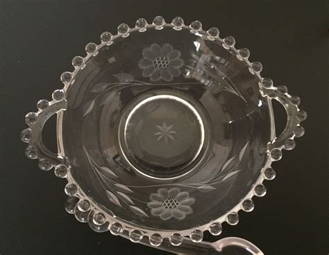 Imperial Glass Candlewick Pattern Mayonnaise Set With Bowl Etsy Canada