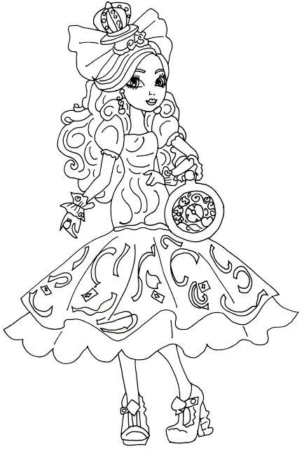This is a school for teenage children of the characters in stories such as apple white, daughter of snow white and the raven queen, daughter of the evil queen of stories. Apple White Way Too Wonderland Ever After High Coloring ...