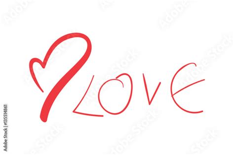 Heart And Love Text Valentines Day Stock Image And Royalty Free