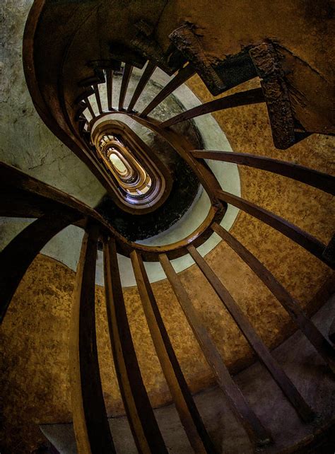 Abandoned Spiral Staircase Photograph By Jaroslaw Blaminsky