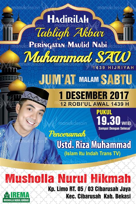 Contoh Desain Pamflet Maulid Nabi Kreatif Dan Menarik Vrogue Co