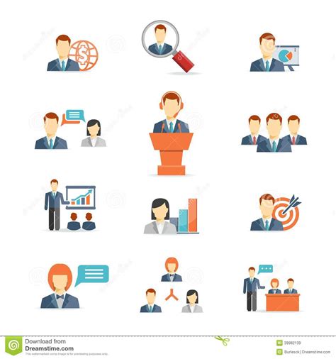 Business People Vector Icons Stock Vector Image 39982139