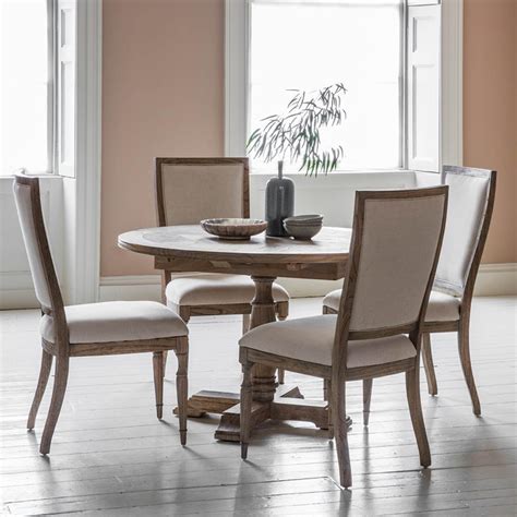 Mustique Round Extending Dining Table Dining Homesdirect365