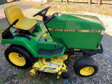 48in John Deere 240 Riding Garden Tractor 14hp Kaw Clean Runs Good