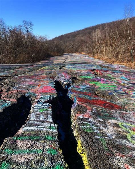Art Graffiti Images Abandoned Centralia Pennsylvania
