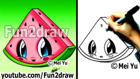 Here presented 61+ animate drawing images for free to download, print or share. Kawaii Food - How to Draw Food - Watermelon - Popular ...