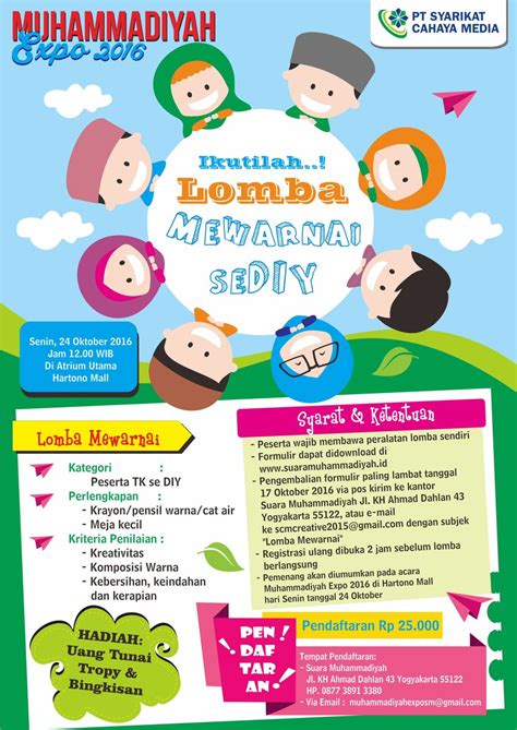 Mewarnai Poster Kebersihan - Paimin Gambar