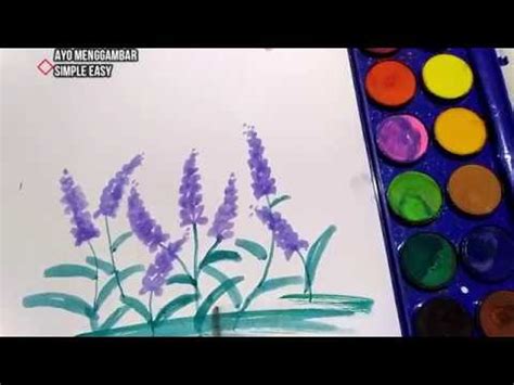 Sekarang mari beralih ke huruf di bagian paling atas. Cara Menggambar Bunga Lavender - Red Books
