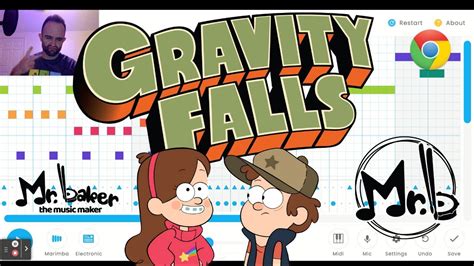Gravity Falls Theme Song On Chrome Music Lab Youtube