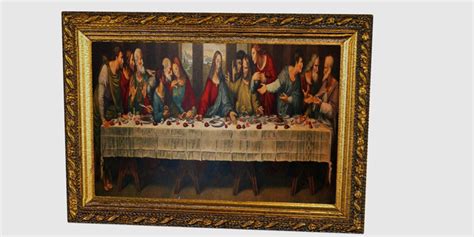 When the real leonard returned to life, he began by kissing flowers. 3D model The Last Supper Leonardo Da Vinci | CGTrader