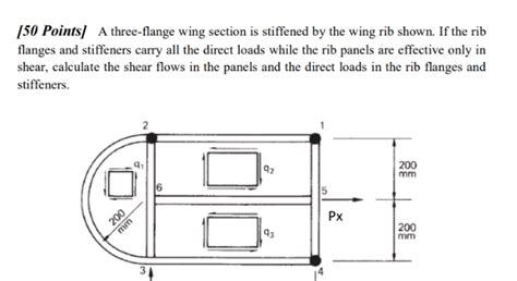 Points A Three Flange Wing Section Is Studyx