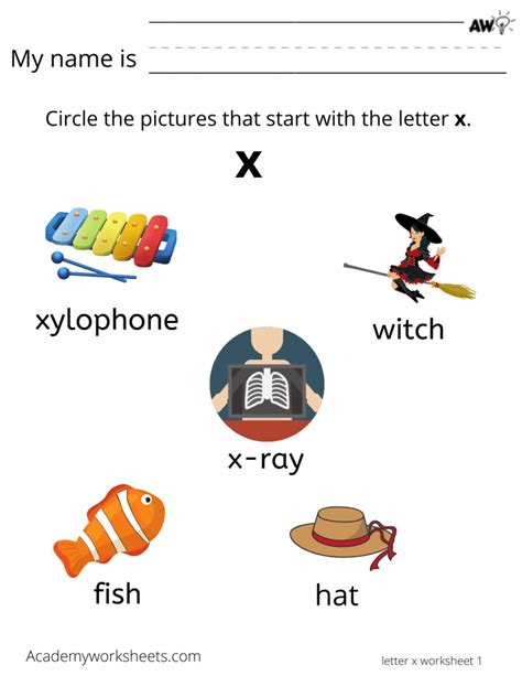 Free Letter X Worksheets For Preschool Preschool Crafts Things That