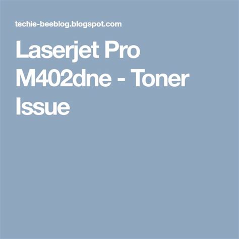 Hp driver every hp printer needs a driver to install in your computer so that the printer can work properly. Laserjet Pro M402dne - Toner Issue | Toner, Pro, Toner ...
