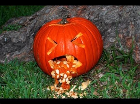 Pumpkin idea #3  Throwing up pumpkin  YouTube