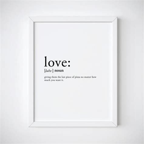 Love Definition Love Print Dictionary Print Valentines Etsy España