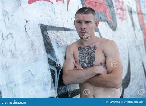 Male Bully With A Naked Torso By Day Stock Photo Image Of Anger Kyiv