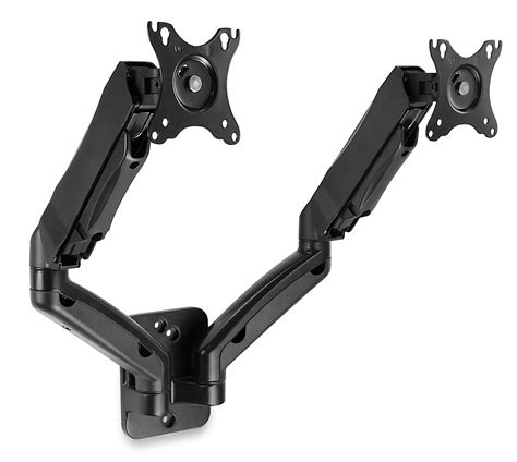 Mount It Dual Arm Monitor Wall Mount Height Adjustable Gas Spring