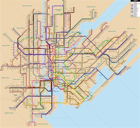Check Out This Massive Fantasy New York City Subway Map Rnewyorkcity