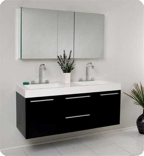 Some of our vanities may be delivered with a backsplash, but if that backsplash arrives damaged, we are unable to ship a replacement backsplash due to high freight damage occurrences. Stunning 54 Inch Bathroom Vanity Single Sink Portrait ...
