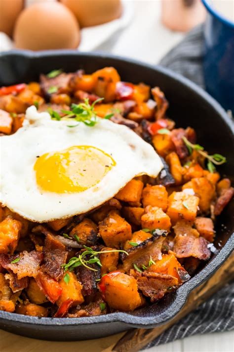 Sweet Potato Hash Recipe With Bacon And Eggs Sugar And Soul