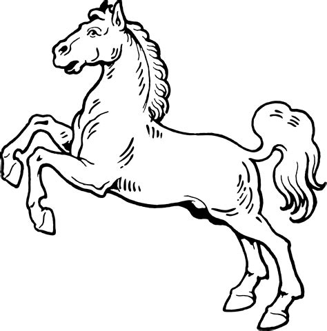 Luckily, drawing a simple horse is easy and quick! Mustang Horse Line Drawing at GetDrawings | Free download