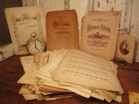 A Symphony Of 1800s Sheet Music Knick Of Time