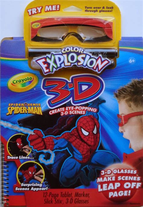 Download Spider-Man 3-D Color Explosion (Crayola) in Comics & Books @ SpiderFan.org