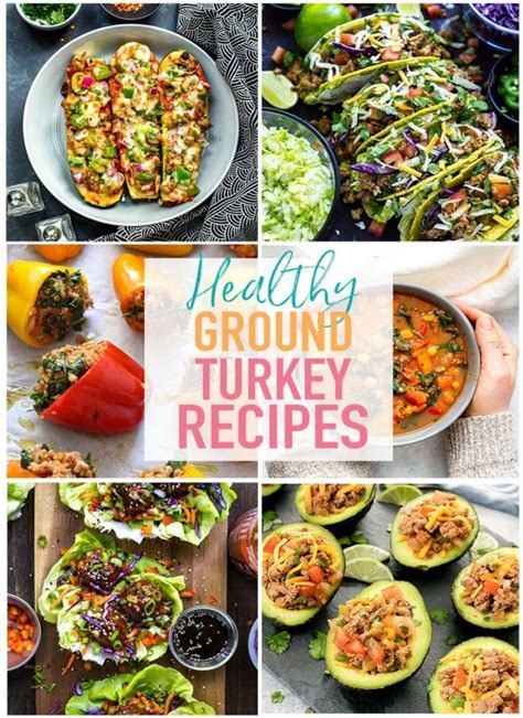 Turkey stew, chili, turkey burgers, tacos, turkey noodle soup and more. 20 Delicious & Healthy Ground Turkey Recipes - The Girl on ...