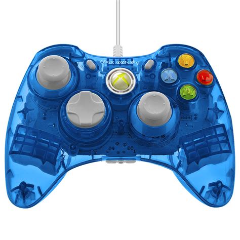 Rock Candy Wired Controller For Xbox 360 Blue Walmart Canada