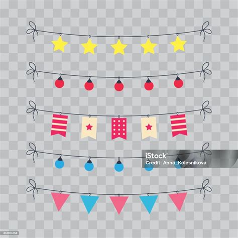 Party And Celebration Design Elements Collection Stock Illustration