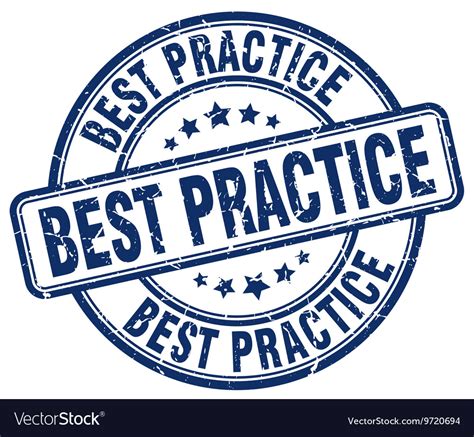 Best Practice Stamp Royalty Free Vector Image Vectorstock