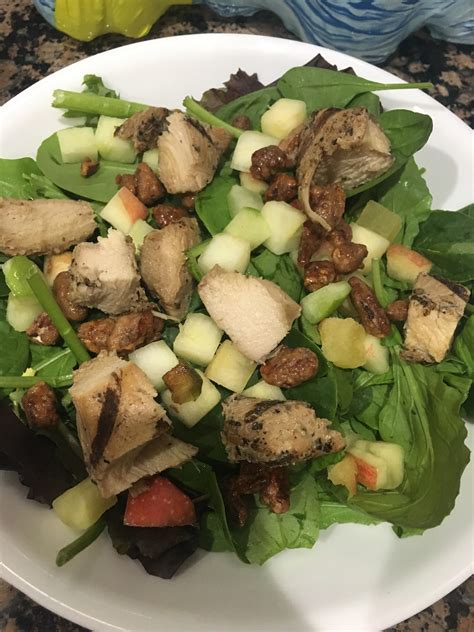 Maybe you would like to learn more about one of these? 320 Calorie Apple Walnut Chicken Salad for the lazy/busy ...