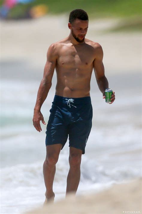 Stephen Curry Goes Shirtless For A Beach Day With Ayesha And We Are