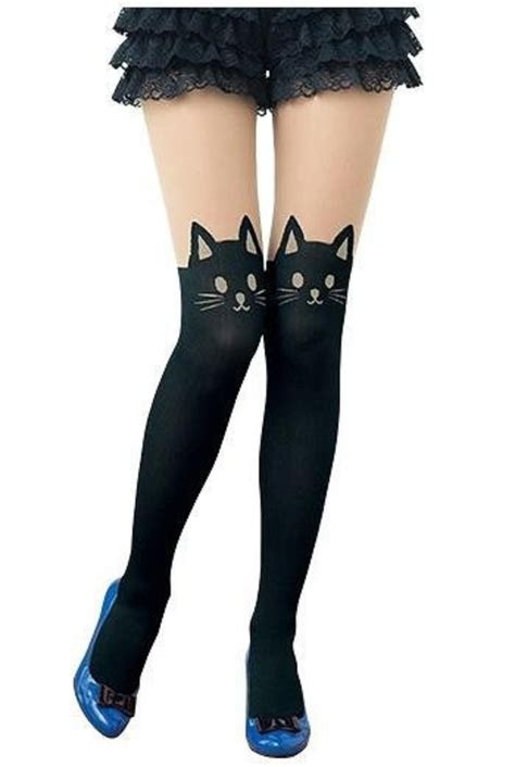 So Long And Thanks For All The Fish Cat Tights Fashion Tights Cat