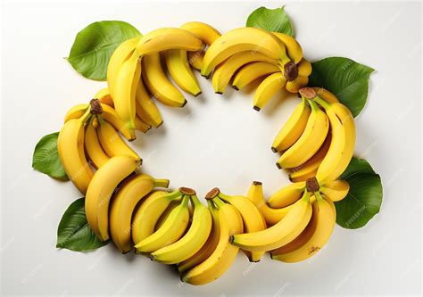 Premium Ai Image Banana Cluster Isolated Bunch Of Bananas Isolated On