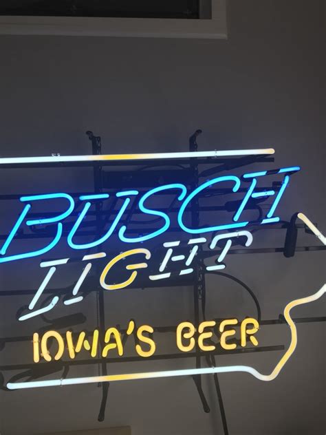 Custom Busch Light Iowas Beer Neon Sign Tube Neon Light Custom Neon