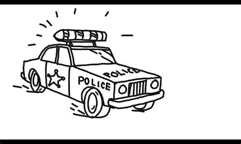 Police Patrol Car Speeding Cornering Drawing 2d Animation Police Patrol