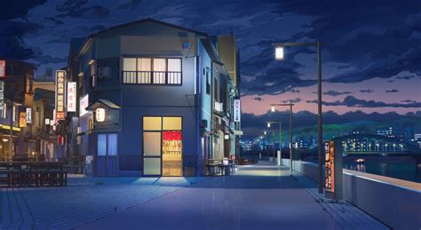 Japan Anime House Street Light 1920x1050 Wallpaper Wallhavencc