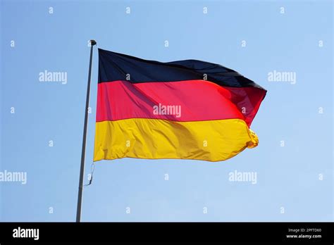 Flag Of Germany Is A Tricolor Displaying The National Colors Black Red