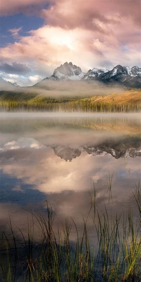 1080x2160 Cloud Lake Reflection Mountain One Plus 5thonor 7xhonor