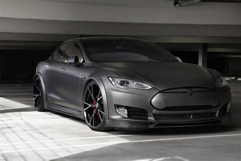 Custom Tesla Model S Widebody Car Wallpaper